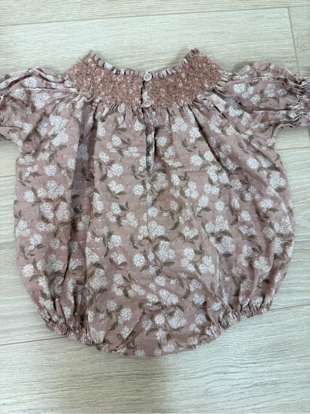 Noralee Blush Hydrangea Maddie Romper